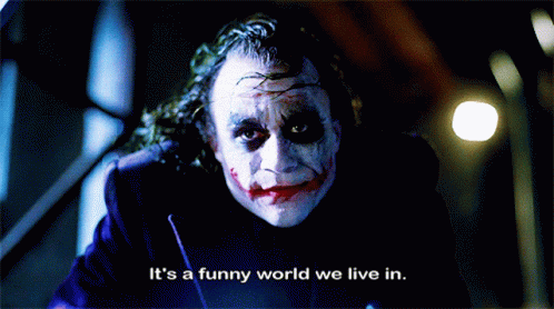 Joker Its A Funny World We Love In GIF - Joker Its A Funny World We Love In  We Live In A Society - Discover & Share GIFs