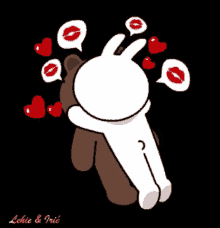 Cony And Brown Kiss GIF
