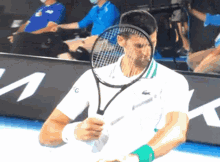 Novak Djokovic Chop Chop GIF - Novak Djokovic Chop Chop Racquet GIFs