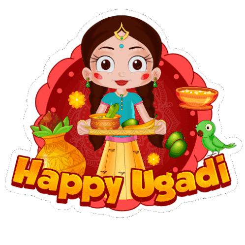 Happy Ugadi Chutki Sticker - Happy Ugadi Chutki Chhota Bheem Stickers