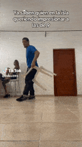 Dancing Man In Chair Funny Breakdancing In Chair With Chair GIF