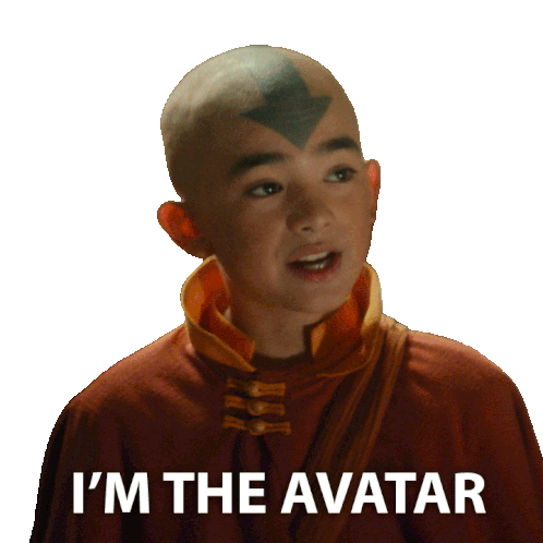 I'M The Avatar Aang Sticker - I'M The Avatar Aang Avatar The Last Airbender Stickers