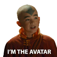 I'M The Avatar Aang Sticker - I'M The Avatar Aang Avatar The Last Airbender Stickers