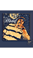 a picture of a man with the word hood on the bottom