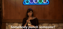 Parks And Rec April Ludgate GIF - Parks And Rec April Ludgate Somebody Punch Someone GIFs