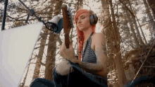 Playing Guitar Headphones GIF - Playing Guitar Headphones Forest GIFs
