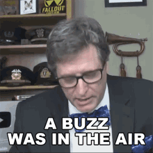 A Buzz Was In The Air Lance Geiger GIF - A Buzz Was In The Air Lance Geiger The History Guy GIFs