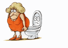 woman funny toilet prank