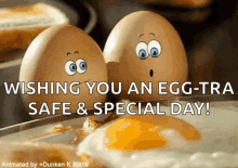 stay safe special day eggs blinking pun