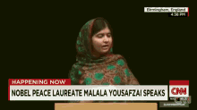 Malala Yousafzai GIF - Malala Yousafzai Cnn Speech GIFs
