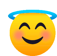 Smiling Face With Halo Joypixels Sticker