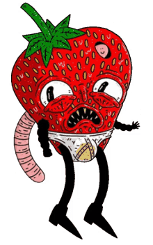 iamuglypeople zootghost strawberry zombie spooky