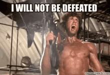 Rambo I Will Not Be Defeated GIF - Rambo I Will Not Be Defeated Never Give Up GIFs