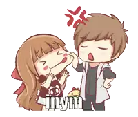 a cartoon of a boy and a girl with the word inym written on the bottom