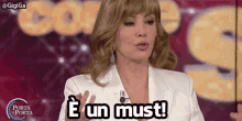 Milly Carlucci èun Must GIF - Milly Carlucci èun Must Must GIFs