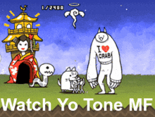 Watch Yo Tone Mf GIF - Watch Yo Tone Mf Battle Cats GIFs