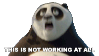 This Is Not Working At All Po Sticker - This Is Not Working At All Po Kung Fu Panda 4 Stickers