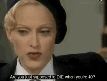 Madonna Thoughts GIF - Madonna Thoughts Forty GIFs