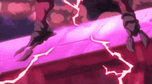 a close up of a person 's feet with lightning coming out of them .