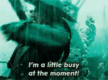 A Little Busy GIF - Pirate Of The Caribbean Geoffry Rush Im Busy GIFs