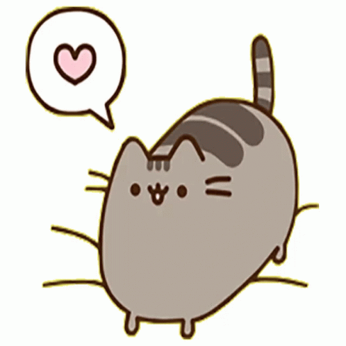 Pusheen Love You Sticker - Pusheen Love You Pink Heart - Discover ...