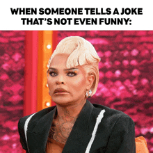 when someone tells a joke that 's not even funny ..