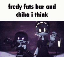 Murder Drones Fredy Fats Bar And Chika I Think GIF - Murder Drones Fredy Fats Bar And Chika I Think N Wave GIFs