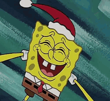 Spongebob Joyful GIF - Spongebob Joyful Christmas GIFs