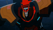 a cartoon drawing of a robot with a sticker on it that says ' defense ' on it