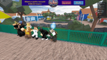 a screenshot of a roblox game with a spacer button