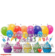 Happy Birthday Baloons Streamers Confettie GIF - Happy Birthday Baloons  Streamers Confettie - Discover & Share GIFs