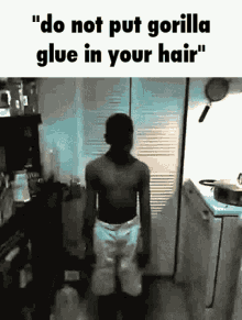 Gorilla Glue Hair GIF