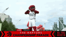 Mascot The Raptors GIF - Mascot The Raptors Clap GIFs