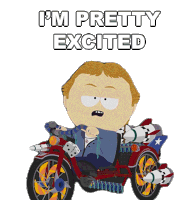 Im Pretty Excited Larry Zewiski Sticker - Im Pretty Excited Larry Zewiski South Park Stickers