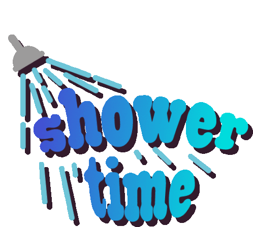 Shower Time Time To Shower Sticker - Shower Time Time To Shower Clean Stickers