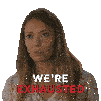 We'Re Exhausted Madison Sticker - We'Re Exhausted Madison Skymed Stickers