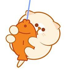 Hang Kitty Sticker - Hang Kitty Fat Stickers