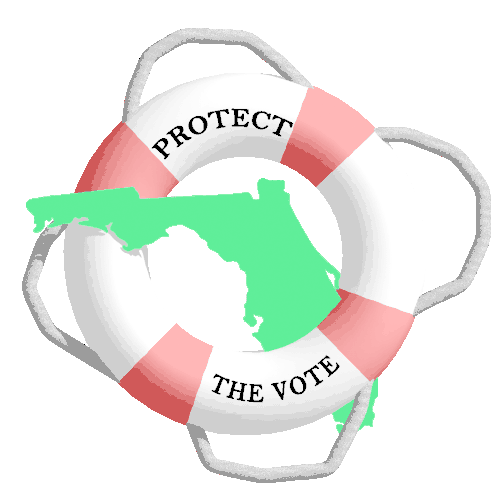 Florida Loves The Freedom To Vote How We Choose Protect The Vote Sticker - Florida Loves The Freedom To Vote How We Choose Protect The Vote Lifesaver Stickers
