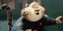 Officer Clawhauser Aww GIF - Officer Clawhauser Aww Zootopia GIFs