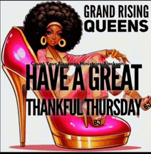 a cartoon of a woman sitting on top of a high heel .