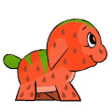 Poogle Strawberry GIF - Poogle Strawberry Walking GIFs