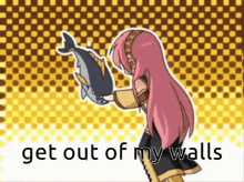 Get Out Of My Walls Megurine Luka GIF - Get Out Of My Walls Get Out Of My Walls GIFs