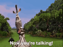 madagascar marty now youre talking now thats what im talking about zebra