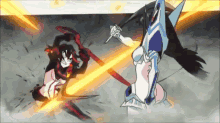 kill la kill ryuko satsuki anime sword fight