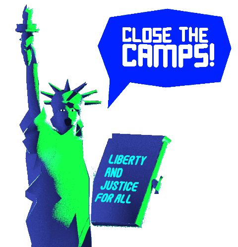 Detention Detention Camp Sticker - Detention Detention Camp Liberty Stickers