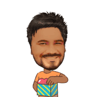 a man with a beard is holding a gift box