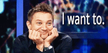 jeremy renner i want to smiling fan girling
