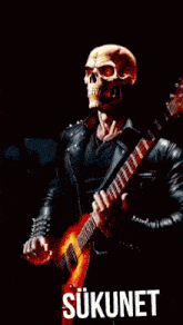 a poster of a ghost rider playing a guitar with the word sukunet on it
