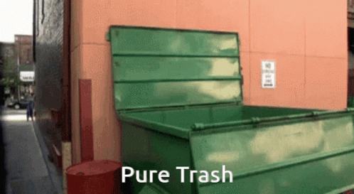 garbage person gif