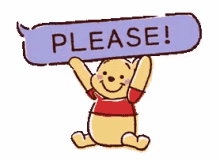 Winnie The Pooh Please GIF - Winnie The Pooh Please Please Sign GIFs